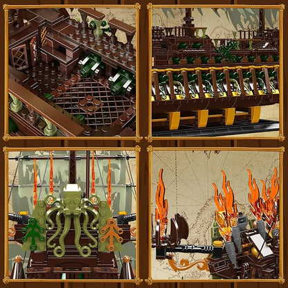 JMBricklayer Pirate Ship Building Sets for Adults 40101 - Large MOC Ship Set Ideal Gifts for Teens Age 14+ Adults who Like Challenging Blocks (Upgraded Version 4364 PCS)
