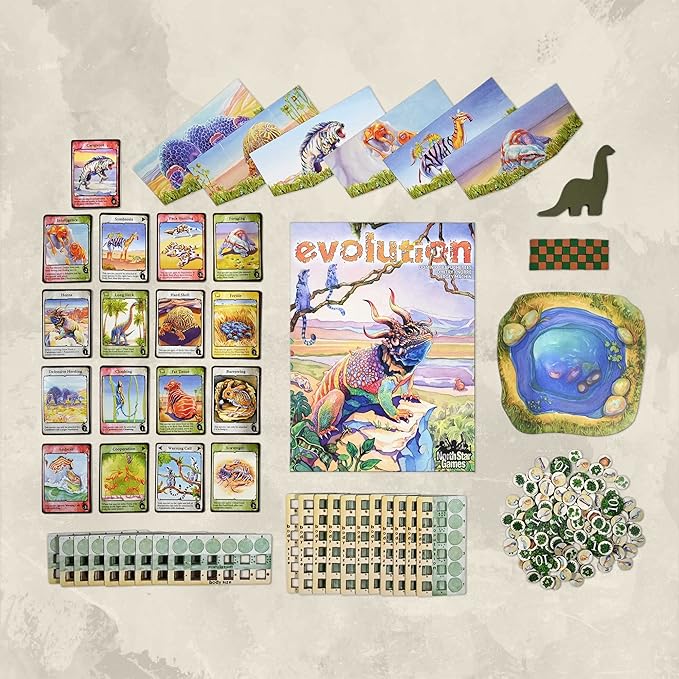 Northstar Game Studio Evolution Board Game | Create Species in This Strategy Game for Adults Teens and Families | 2-6 Players Age 12+