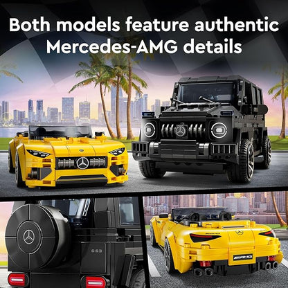 LEGO Speed Champions Mercedes-AMG G 63 &amp SL 63 Building Toys - Kids Pretend Play Toy Cars for Boys &amp Girls Ages 10+ Years - Gifts for Christmas - 76924