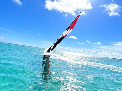 53” Inch Remote Control Boat RC Pre-Assemble Sail Accessories Kits 2.4G Electric Sailboat Watercraft for Adults (S)