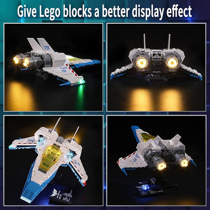 Vaodest LED Light for Lego Disney Pixar's Lightyear XL-15 Spaceship 76832 SetDesign and Configuration Compatible with 76832(LED Light Only Not Building Block Kit)