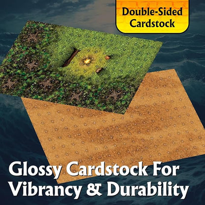 Arcknight The Wild Outdoors Roleplaying Battlemaps 16 Modular RPG Maps in 8 Double-Sided Pages 1 Square Grid Modular &amp Versatile Design for Tabletop Gaming - for Dungeons &amp Dragons Pathfi