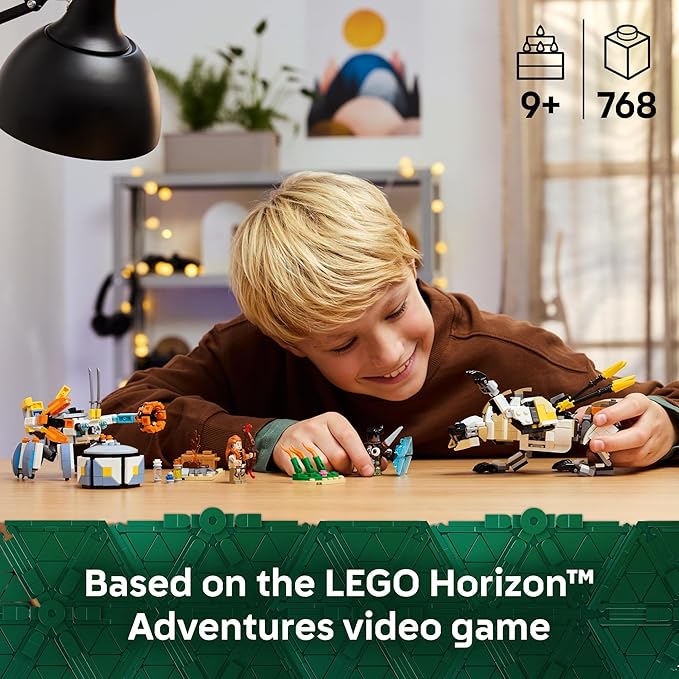 LEGO Horizon Adventures Aloy &amp Varl vs. Shell-Walker &amp Sawtooth Kids Toy - Building Toy for Boys &amp Girls Ages 9+ - Gaming Gift Idea for Horizon Fans - 77037