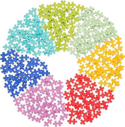 PLUS PLUS 240 Piece Interlocking Building Blocks for Kids Open Ended Connecting Toys STEM Bin Mini Manipulatives - Tropical Mix Play Tube &amp Baseplate
