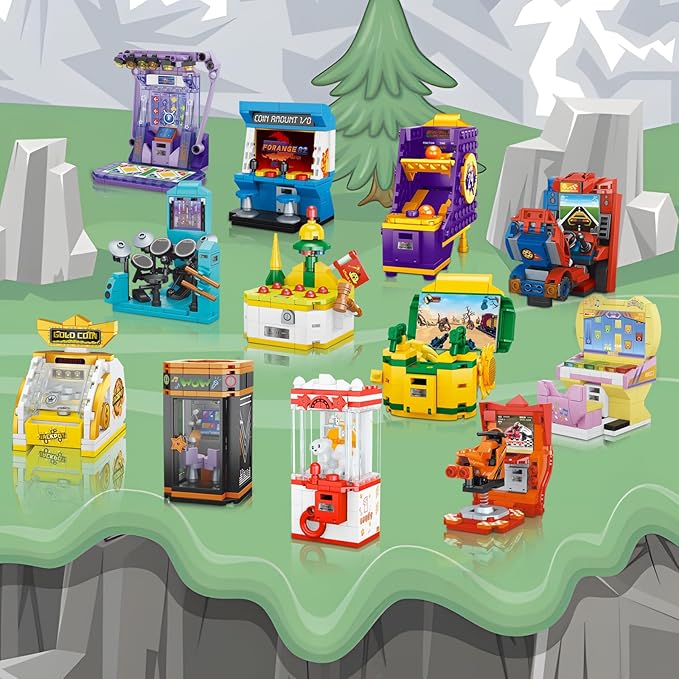 JMBricklayer Friend Game Console Building Set 2013412 in1 Mini Game Console Collectible Model Building Christmas Party Favors for Goodie Bags Classroom Prizes Birthday Gifts for Girls Boys