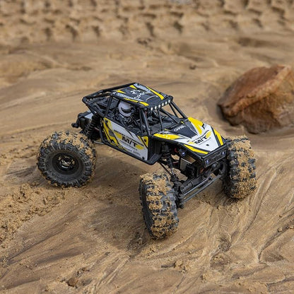 Axial RC Truck UTB18 Capra 4WS 1/18th 4x4 RTR (Comes with Everything Needed to Run) Yellow AXI-1750T2