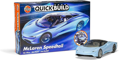 Airfix J6052 Quickbuild Plastic Model Car Kits - McLaren Speedtail - Easy Assembly Snap Together Model Kit Classic Car for Adults &amp Kids to Build Model Sports Car Building Toys Set