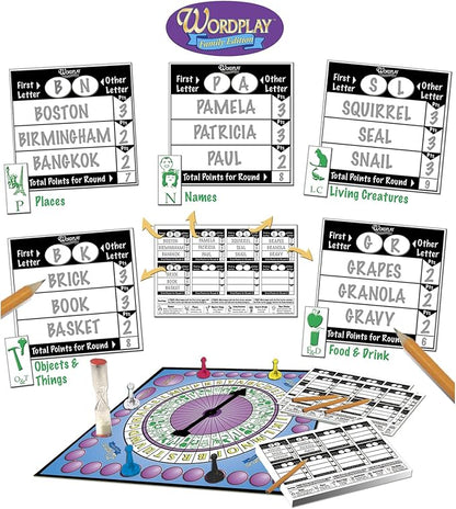 Wordplay – The Ultimate Fast-Paced Word Challenge Board Game for Family &amp Friends – Adult &amp Family Game Night Fun