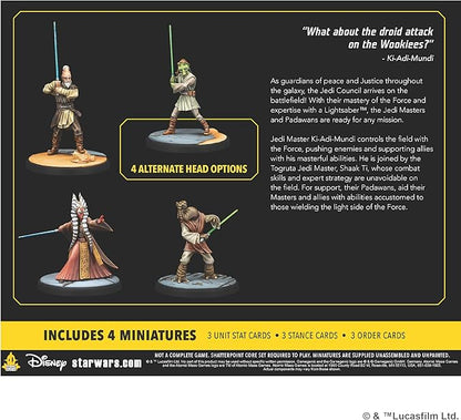 Star Wars Shatterpoint Wisdom of The Council Squad Pack - Tabletop Miniatures Game Strategy Game for Kids and Adults Ages 14+ 2 Players 90 Min Playtime Made by Atomic Mass Games