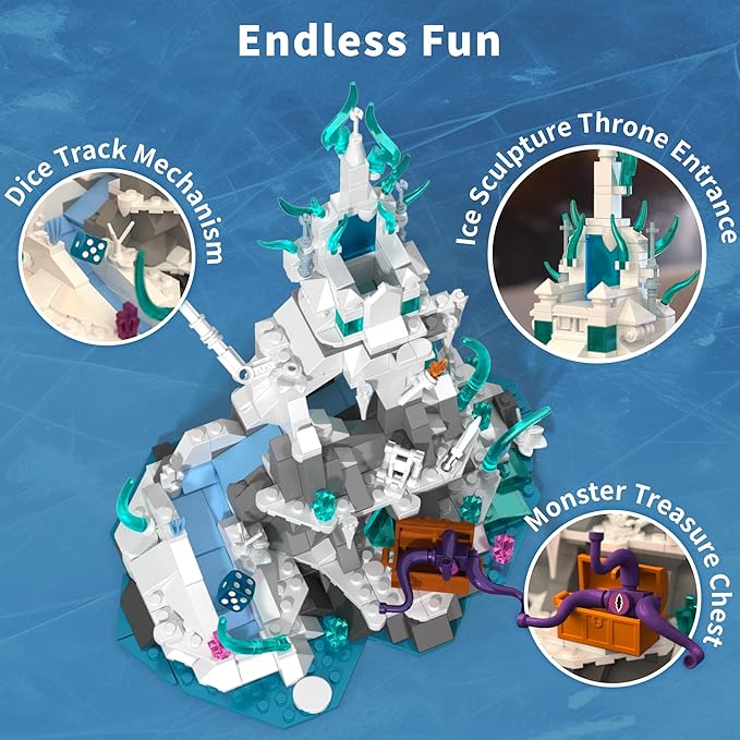 Frosted Dragon Toy Building Set Medieval Castle Buildings Blocks for Adult Teens Kids 8+ Boys Girls DIY Model Building Kits Home Office Decor Birthday 862PCS