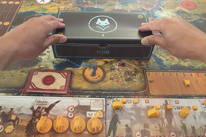 Stonemaier Games: Scythe: The Rise of Fenris by Ryan Lopez DeVinaspre &amp Jamey Stegmaier | 8 Episode Scythe Campaign and 11 Modules Including a Cooperative Mode | Add to Scythe | 1-5 Players 115
