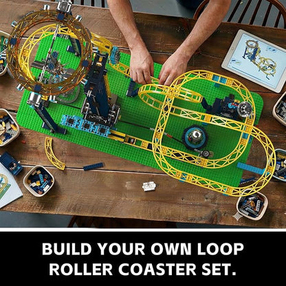 Mould King 11031 Roller Coaster Building Kit Space Elevator Track Construction Blocks Toys with Motors Ideal Gift Toy for Adult (3118 Pieces)
