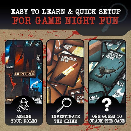 Grey Fox Games Deception: Murder in Hong Kong Board Game | Social Deduction | 4-12 Players | 20 Minutes