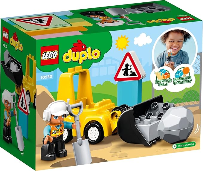 LEGO DUPLO Town Bulldozer Construction Vehicle 10930 Toy Set Early Development and Activity Toys Gift for Grandchildren Toddlers Boys &amp Girls Ages 2 Years Old and Up