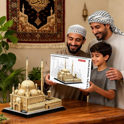 Egypt Mohammed Ali Mosque Building Blocks Cairo Landmark Architecture Model for Adults and Kids Creative Construction Set for Collectors &amp History Lovers