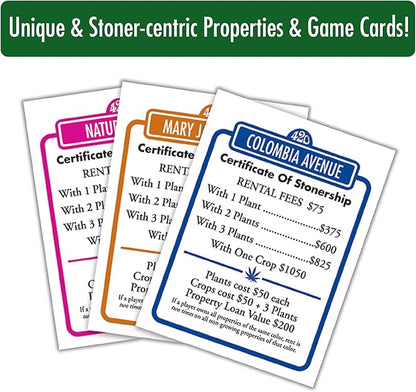 ICUP Stonerware Stoner City Board Game | Hot Box Stoner’s Gift Party Game | Weed Smoking Games | Puff &amp Pass for Adults