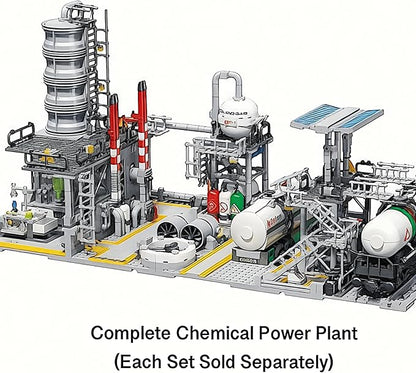 General Jim's Chemical Laboratory and Natural Gas Loading Station - City Modular Building Blocks MOC Bricks Set | Compatible with Lego City Sets and All Major Brands (Natural Gas Loading Station)