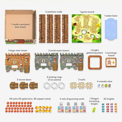 HABA Knuckling Knights: A New Twist on The HABA Games Classic Strategy Board Games for Family Night and Fun Board Games for Knight &amp Castle Fans