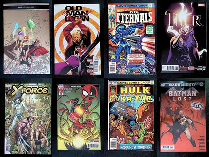 Huge 100 Comic Book Lot- Marvel and DC Only -All Vf to Nm+ No Duplicates Great Gift! Instant Collection