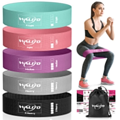 Fabric Resistance Bands for Working Out - Exercise Bands for Women Men,Non-Slip Booty Bands for Legs,Thigh Glute Bands for Workout,Fitness Bands for Yoga, Pilates, Physical Therapy and Home