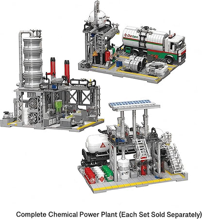 General Jim's Chemical Laboratory and Natural Gas Loading Station - City Modular Building Blocks MOC Bricks Set | Compatible with Lego City Sets and All Major Brands (Natural Gas Loading Station)