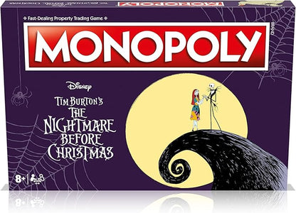 Winning moves nightmare before Christmas monopoly advances to the grave from scratch spiral hill Dr. Finkelstein's lab Jack's tower and change your way to success it's a great