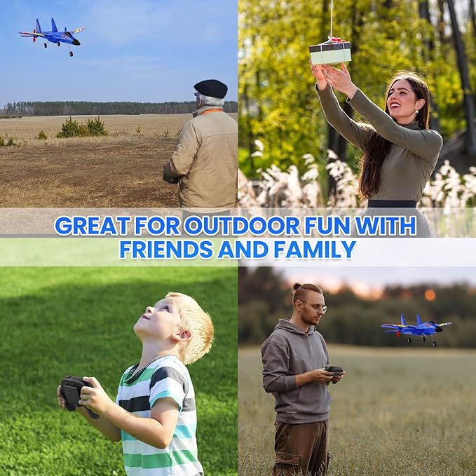 Su27 RC Plane Remote Control Airplane 2.4Ghz Ultra Long Endurance Raptor RC Fighter Jet Toy Airplanes for Kids Beginners Boys Girls