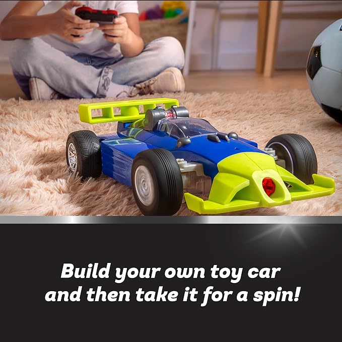 Driven by Battat - Take-Apart RC Race Car - Lights &amp Sounds Remote Controlled Race Car - Remote Control Toy for Toddlers Kids - STEM Set - 3 Years +