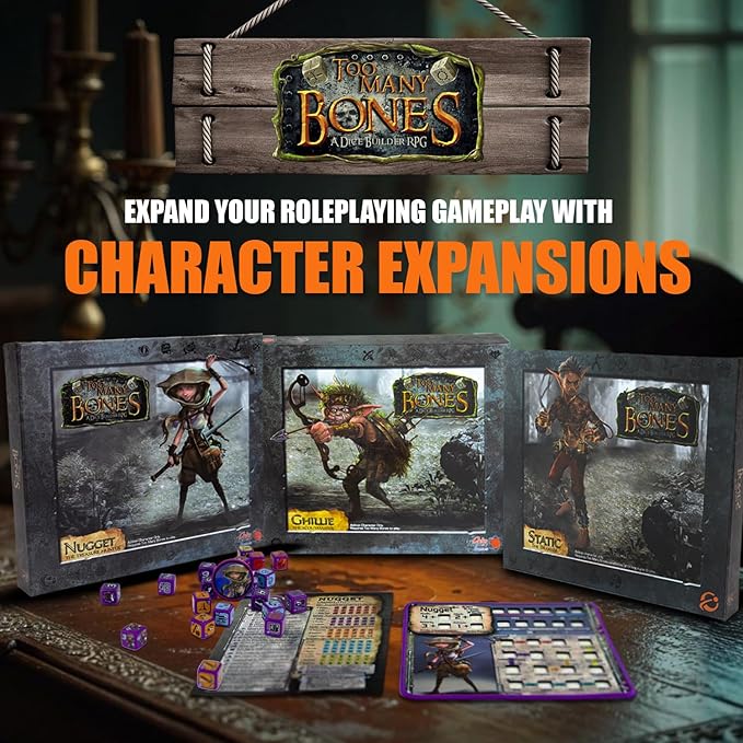 Chip Theory Games Too Many Bones: Lab Rats Dice-Builder Roleplaying Game Expansion Strategic Fantasy RPG Game Accessories for Ages 14 and Up 1-4 Players