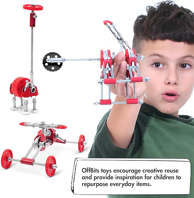 The Off Bits Build Your Own Helicopter Toy SkyBit Transport Educational Stem Building Toys for Boys and Girls 8–12 Stem Toys Engineering Kit Construction Toys Steam Easter Gift for Kids and Adults
