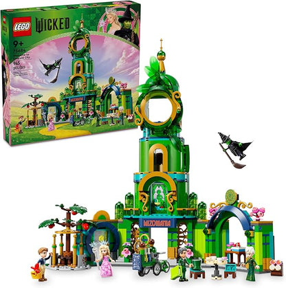 LEGO Wicked Welcome to Emerald City Building Toy - Wicked Toy for Kids Ages 9+ - Gift for Girls and Boys with Tower Model Glinda &amp Elphaba Minidolls - 75684