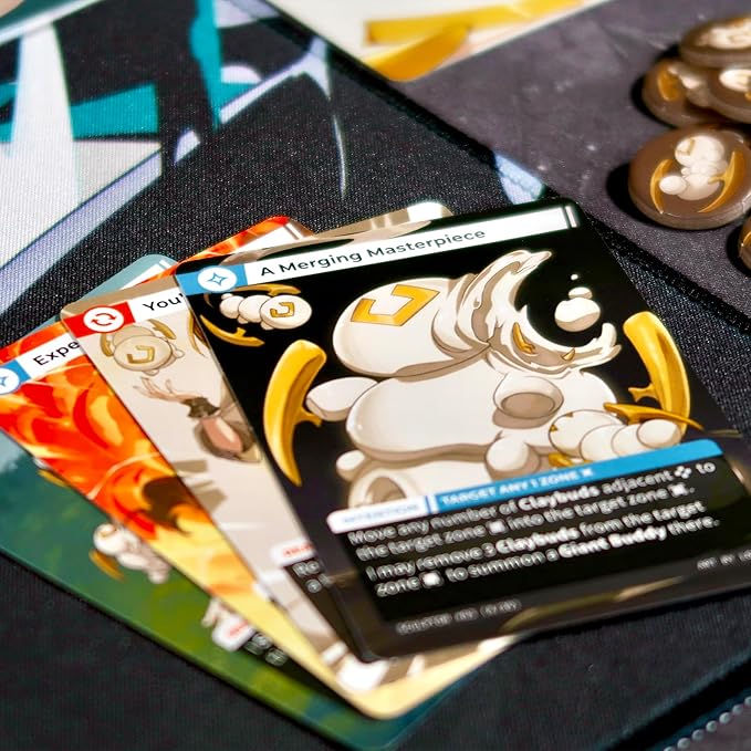 ReACT - The Arts of War - Board Game for 2 Players | 15-30 Mins Playtime | Original Anime Manga Artstyle | 1 vs 1 Fighting Dueling Card Game (Standard Edition)