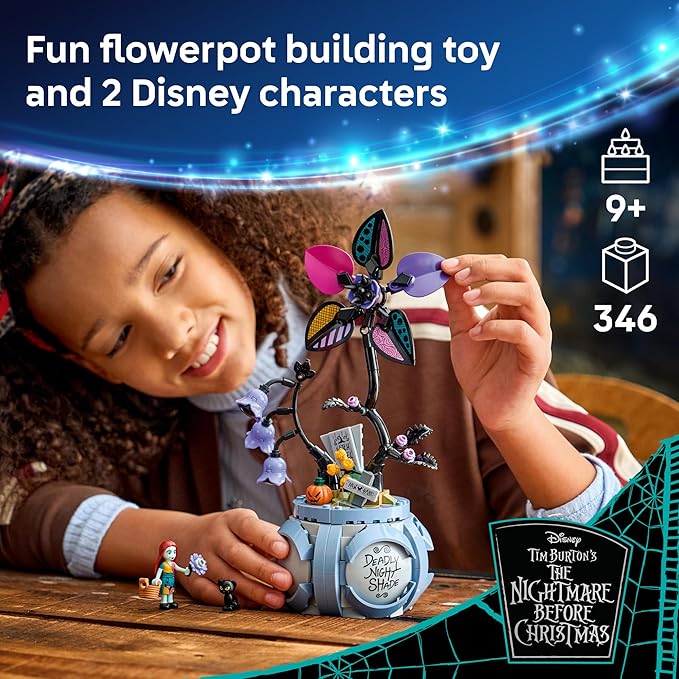 LEGO Disney Sally's Flowerpot Building Toy - The Nightmare Before Christmas Set for Girls &amp Boys Ages 9+ - Kids Room and Desk Decor - Gift for Birthdays - 43288