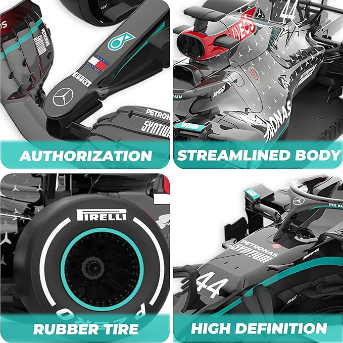 BEZGAR Mercedes-Benz F1 W11 Licensed 1:18 Remote Control Car - 2.4GHz RC Race Car with Authentic LiveryOfficially Licensed F1 for Kids &amp Collectors