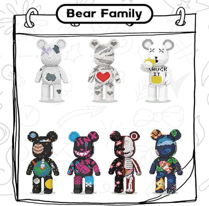 Big Pirates Sticker Bear Building Blocks (21950 PCS) Creative Animal Brick Set for Kids &amp Adults Micro Building Blocks Teddy Blocks Children Toys for Christmas Halloween Anniversary