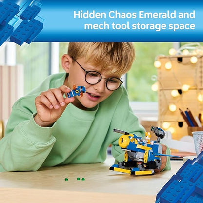 LEGO Sonic The Hedgehog Cyclone vs. Metal Sonic - Building Toy for Kids Boys and Girls Ages 8+ - Mech Suit with Minifigures for Pretend Play - Gift Idea for Birthdays - 77002