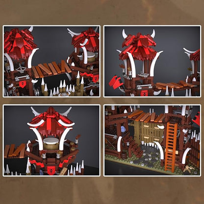 Horde Building Set Toy Buildings Blocks for Adults Teens DIY Craft Orcs of The Hordes Model Kits for Adult Boys Girls 14+ Home Office Art Decor Holiday Christmas Birthday Gift 1279PCS