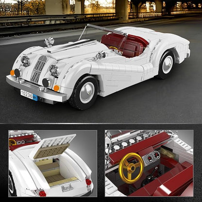Mould King 10236 Sport Car Building Set MOC Supercar Car Model Kit Convertible Classic Racing Building Set Home Decoration Gift for Teens Adults(1302 PCS)