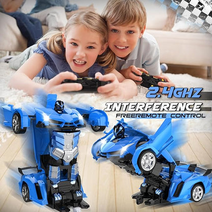 Transform Remote Control Car Toy for Kids 4-8 Remote Control Car for Boys 4-7 Transform Cars for Boys 4-6