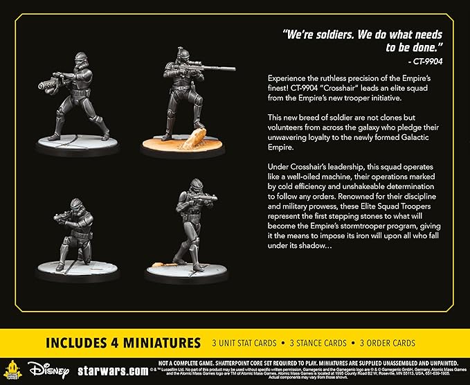 Star Wars Shatterpoint Good Soldiers Follow Orders Squad Pack - Tabletop Miniatures Game Strategy Game for Kids and Adults Ages 14+ 2 Players 90 Minute Playtime Made by Atomic Mass Games