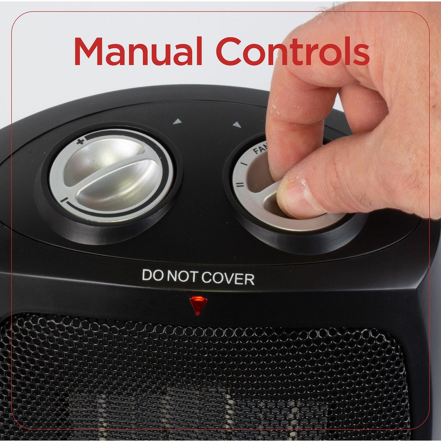 BLACK+DECKER Portable Space Heater, Room Space Heater with Carry Handle for Easy Transport