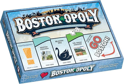 Late for the Sky Boston-Opoly Boston Board Game – Property Trading City Edition for Families &amp Adults 2–6 Players Opoly-Style Strategy with City Landmarks Educational Party Game