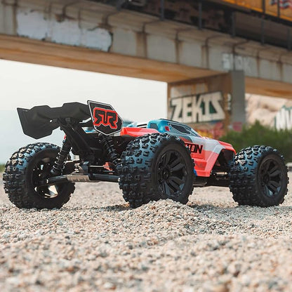 ARRMA RC Truck 1/8 KRATON 4X4 6S BLX BRUSHLESS V6 Speed Truck RTR (Lipo Battery and Charger Not Included) (Blue/Orange) ARA8608V6T1