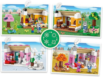 LEGO Animal Crossing Creative Houses: Seasons of Fun Building Toy - Pretend Play Set for Girls &amp Boys Ages 7+ - Create 2 Houses W/1 Set of Building Blocks for Kids - Gift Idea for Birthdays -7705