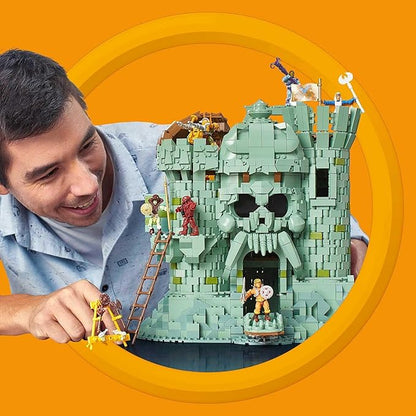 MEGA Masters of The Universe Building Set Castle Grayskull with 3508 Pieces 6 Poseable Micro Action Figures 13+ Inches Tall for Adult Collectors