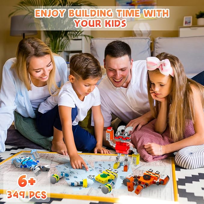 Sing Music Monsters Building Set 4 in 1 Wubbox/Epic Wubboox/Rare Wubbox/IceLizard Action Figure Toy Music Game Display &amp Interactive Collectible Great Gift for Fans Boys and Girls 6+ 349 PCS