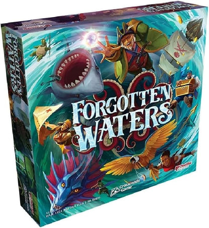 Forgotten Waters Board Game - Embark on a Hilarious Pirate Adventure in a World of High Seas Hijinks! Cooperative Strategy Game Ages 14+ 3-7 Players 2-4 Hour Playtime Made by Plaid Hat Games