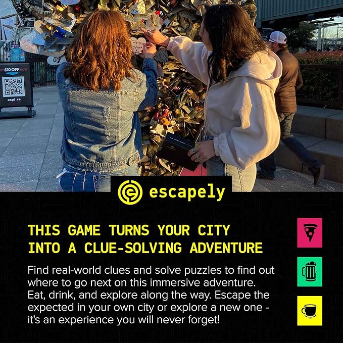 Vegas Outdoor Escape Room | Real City Scavenger Hunt | Gifts for Adults &amp Families | 1-6 Players 2-3 Hours 1.5 Miles Walking Distance