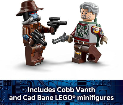 LEGO Star Wars Cobb Vanth’s Speeder Building Toy for Boys &amp Girls - Pretend Play Space Vehicle for Kids &amp Fans Ages 7+ - Gift for Birthdays - W/Cobb Vanth &amp Cad Bane Minifigures - 75437