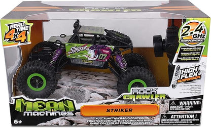 Mean Machine 1/16 R/C Rock Crawler Series [2.4GHz] Rock Crawler Striker Innovative Suspension System Powerful Motor Grippy Tires 150-foot Range Pistol Grip Controller Real time 4x4
